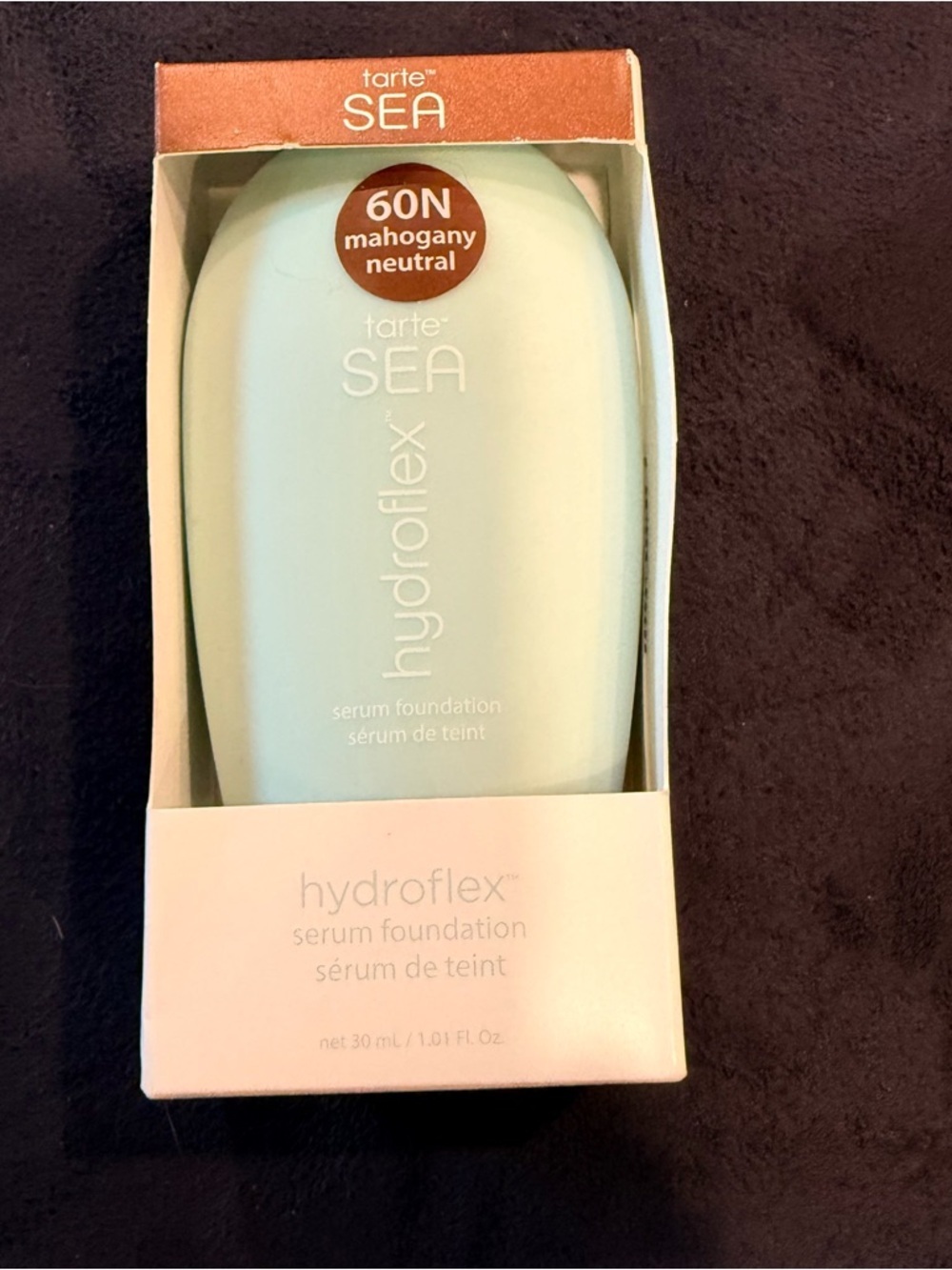 Tarte SEA Hydroflex Serum Foundation 60N Mahogany Neutral NIB